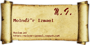 Molnár Izmael névjegykártya